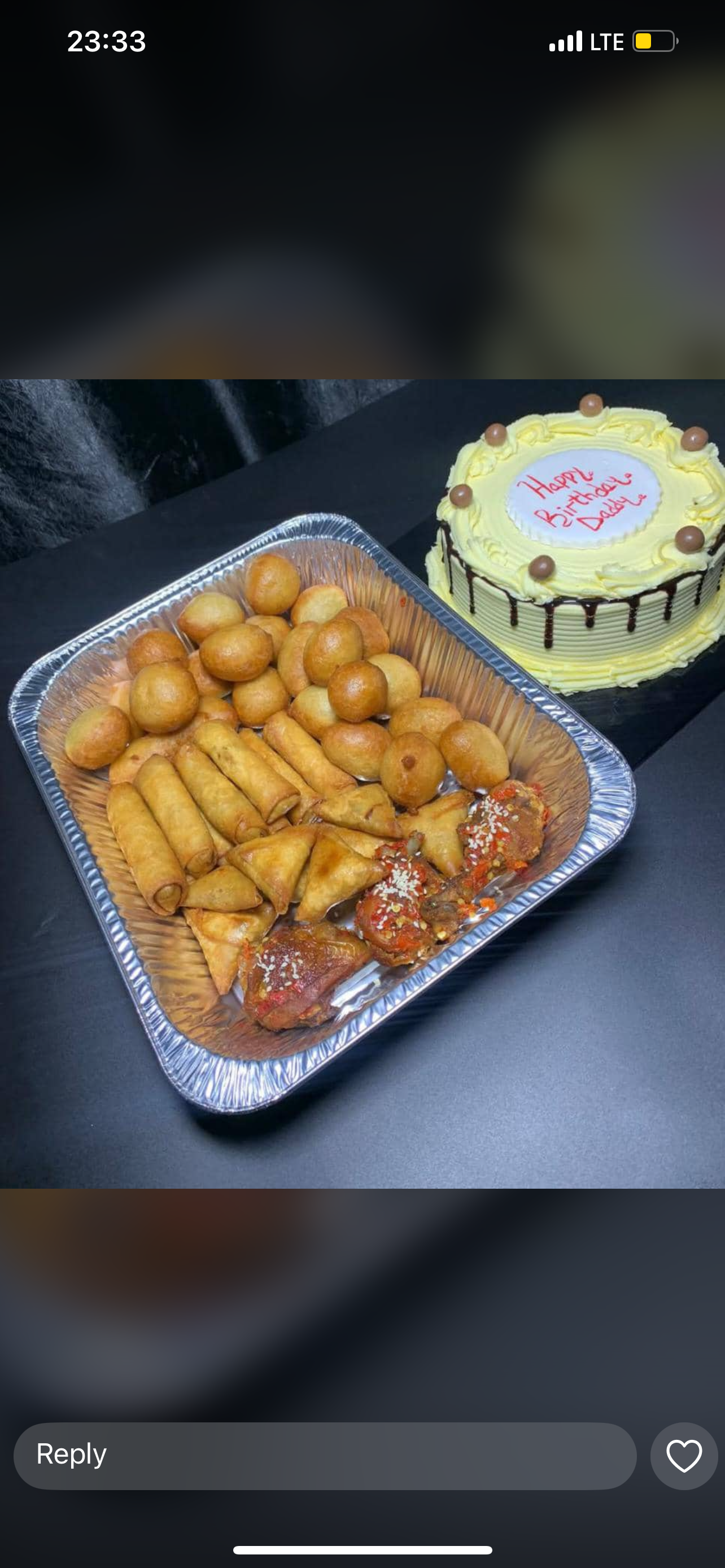 Celebration Cake & Smallchops Package