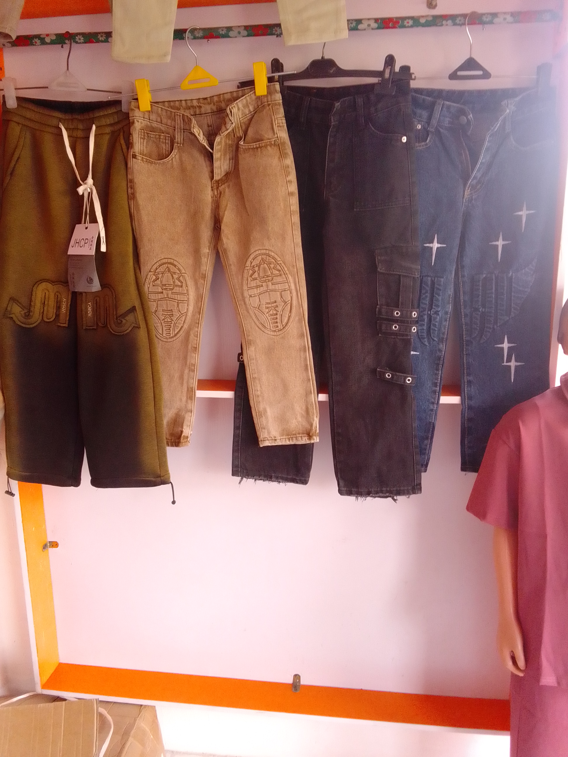 Vietnam, china, Indian and Nigerian made clothes