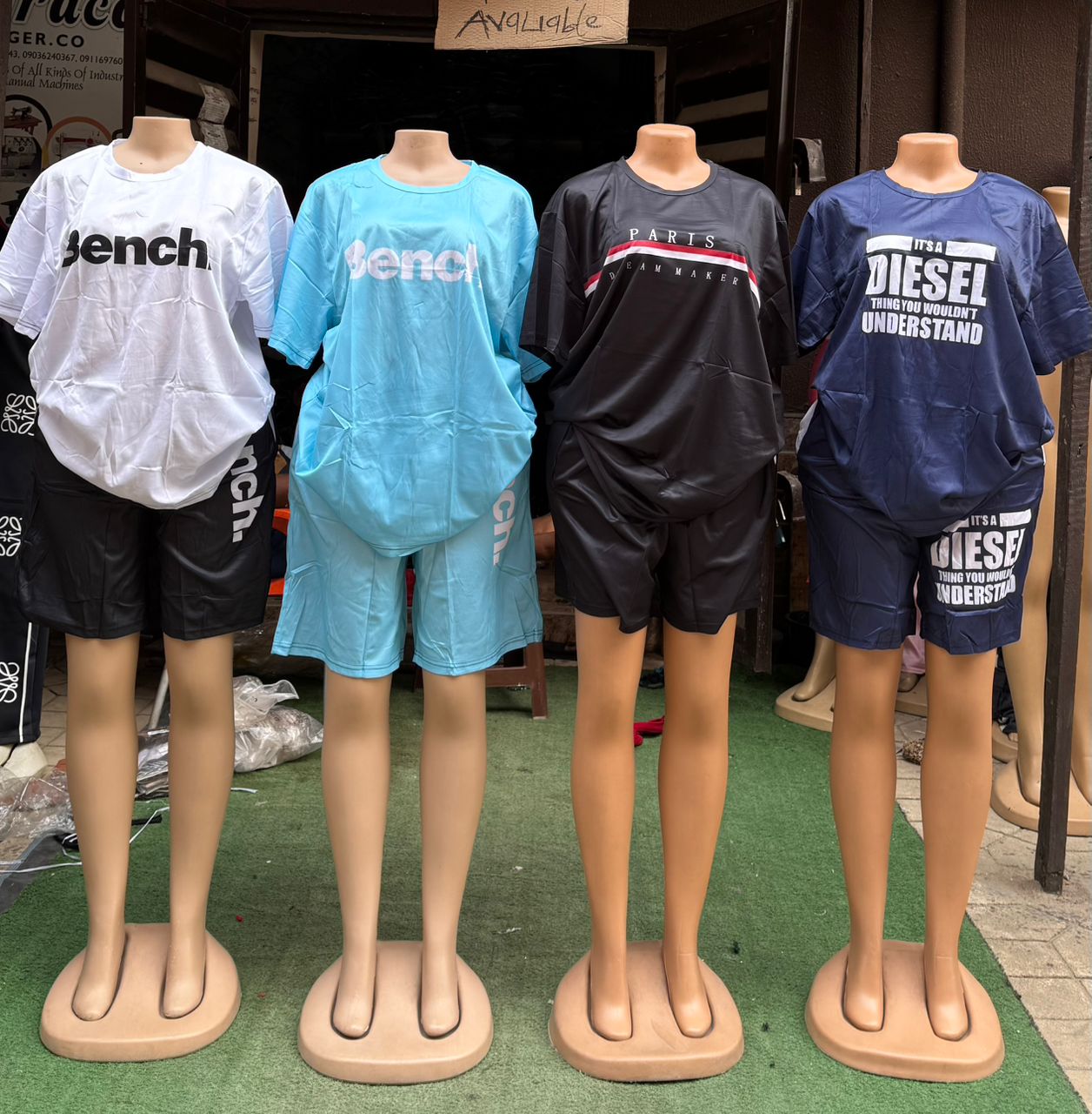 Vietnam, china, Indian and Nigerian made clothes